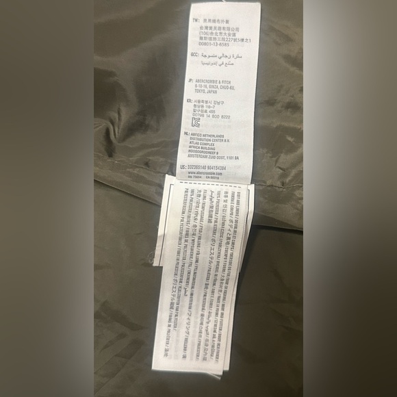 Hollister Green Military Field Jacket Hooded Casual - Picture 11 of 14